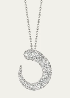 FARAONE MENNELLA by R.F.M.A.S.Gocce 18K White Gold White Diamond Pendant Necklace