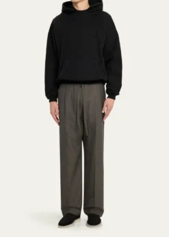 Fear of GodMen's Pleated Virgin Wool Straight-Leg Trousers