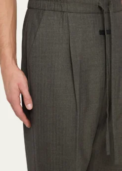 Fear of GodMen's Pleated Virgin Wool Straight-Leg Trousers