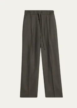 Fear of GodMen's Pleated Virgin Wool Straight-Leg Trousers