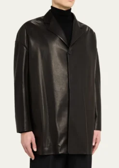 Fear of GodMen's Oversized Single-Breasted Leather Blazer