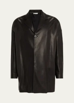 Fear of GodMen's Oversized Single-Breasted Leather Blazer