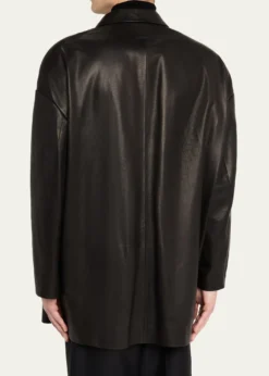 Fear of GodMen's Oversized Single-Breasted Leather Blazer