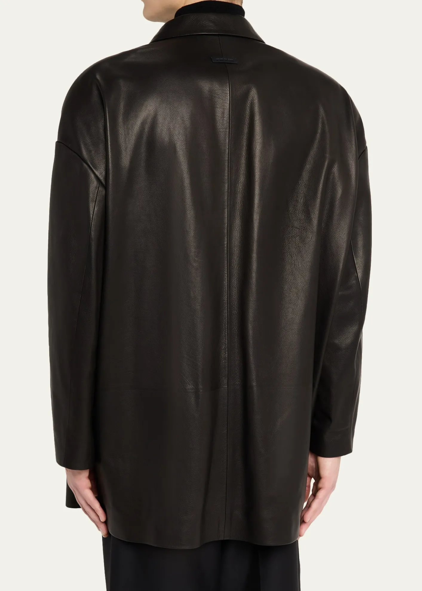 Fear of GodMen's Oversized Single-Breasted Leather Blazer