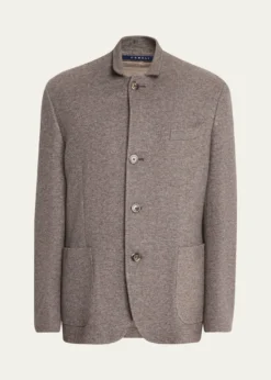 FedeliMen's Double-Face Cashmere Chore Jacket