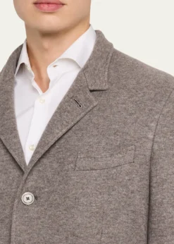 FedeliMen's Double-Face Cashmere Chore Jacket
