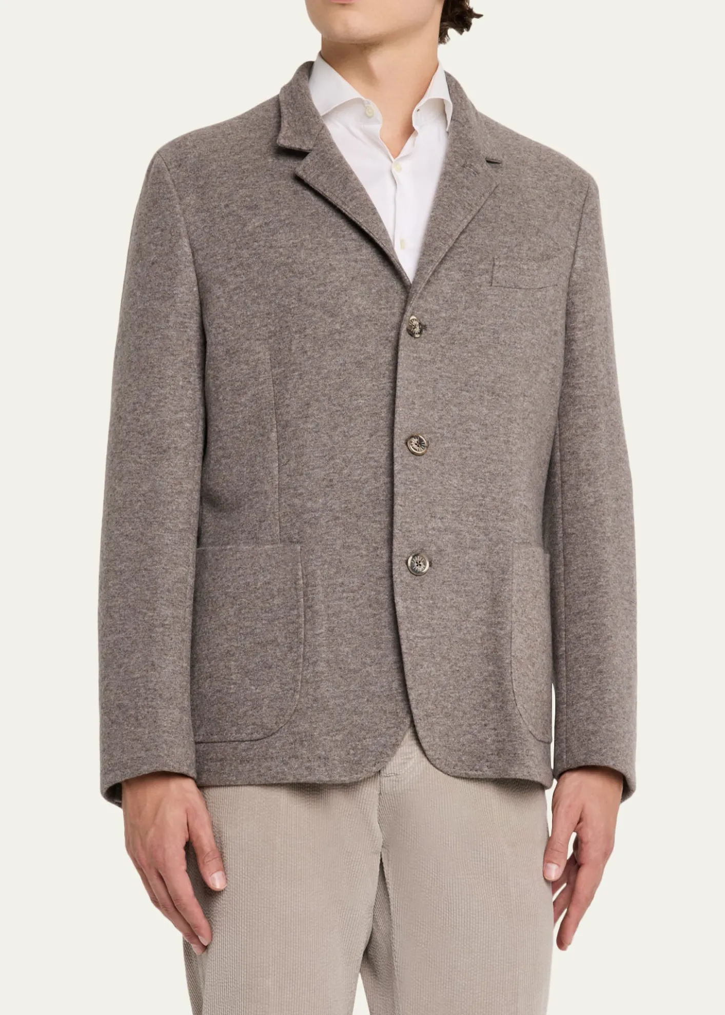 FedeliMen's Double-Face Cashmere Chore Jacket