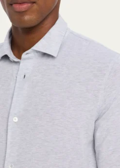 FedeliMen's Heathered Pique Sport Shirt
