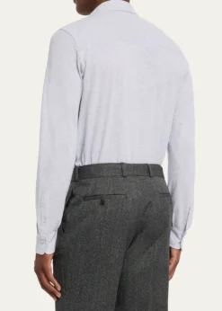 FedeliMen's Heathered Pique Sport Shirt