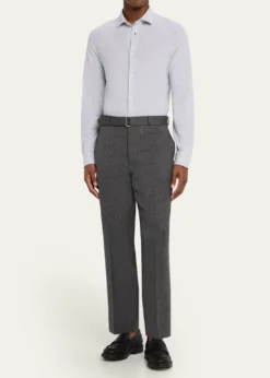FedeliMen's Heathered Pique Sport Shirt