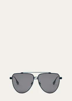 FendiBaguette Metal Pilot Sunglasses