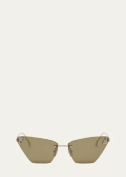 FendiFE4160US Cat-Eye Crystalized Logo Sunglasses