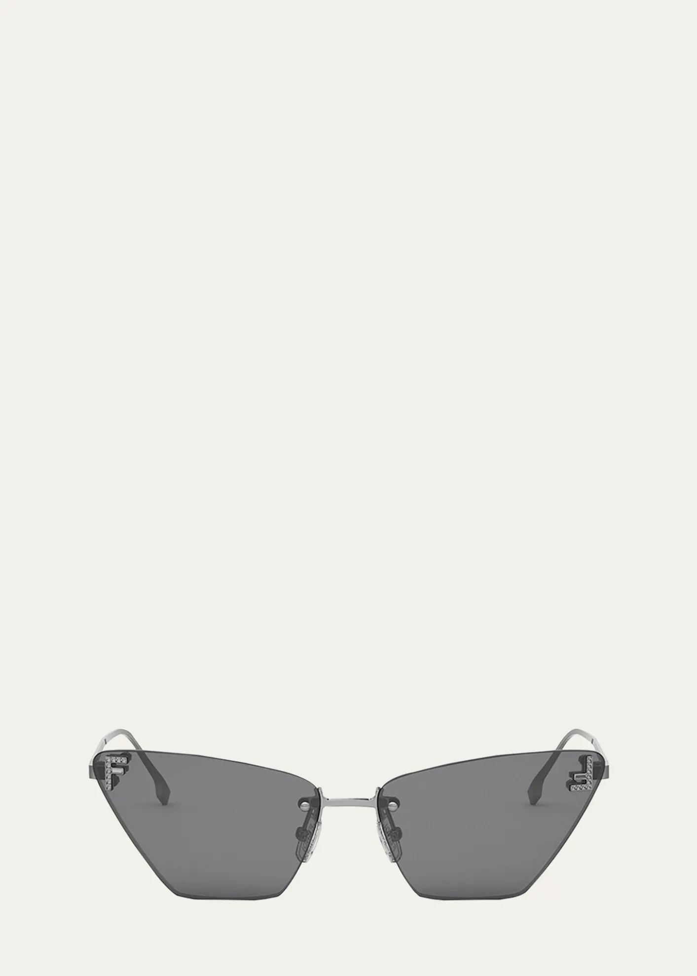 FendiFE4160US Cat-Eye Crystalized Logo Sunglasses