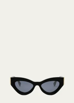 FendiFF Diamond Logo Acetate Cat-Eye Sunglasses