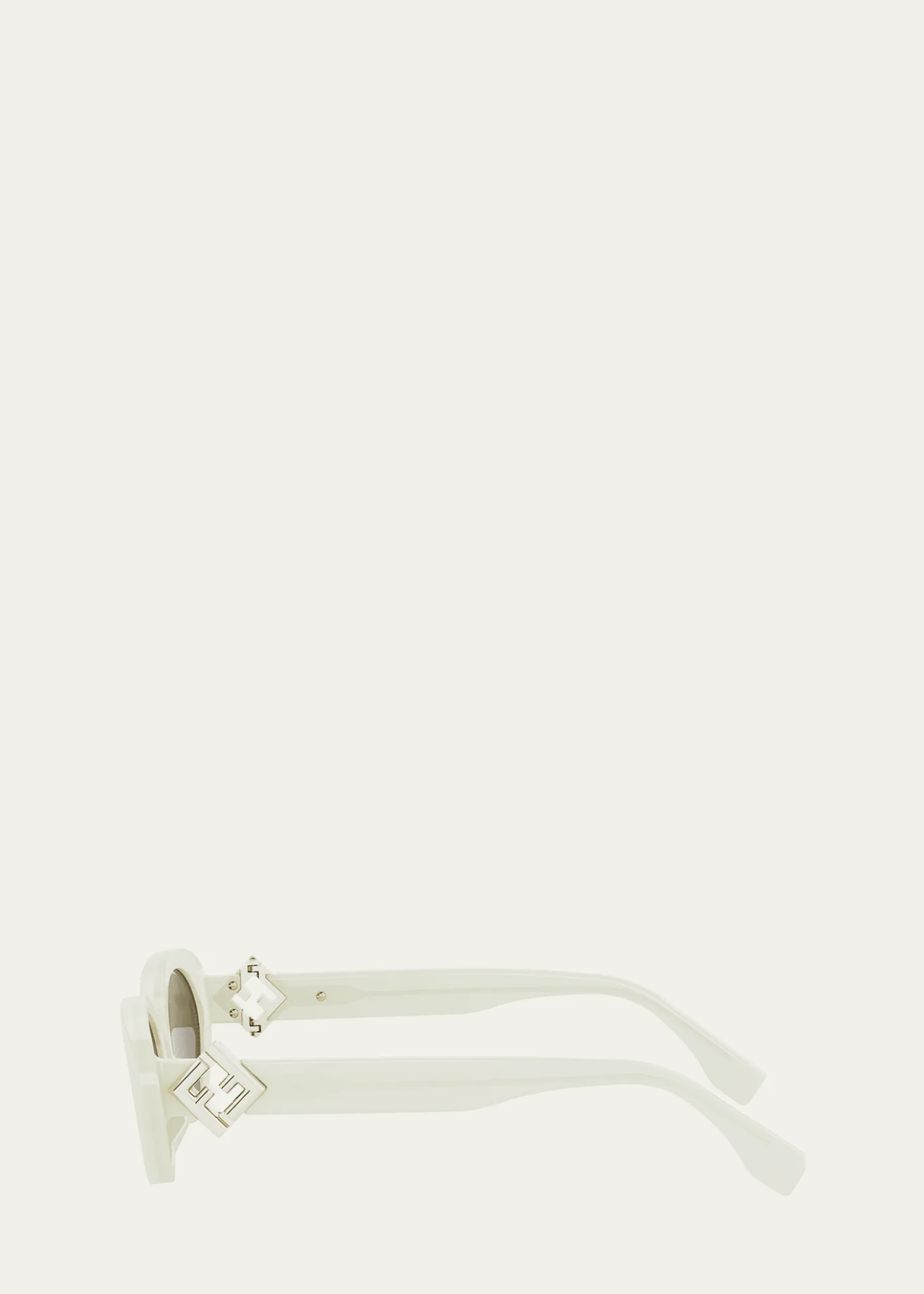 FendiFF Diamonds Acetate Oval Sunglasses