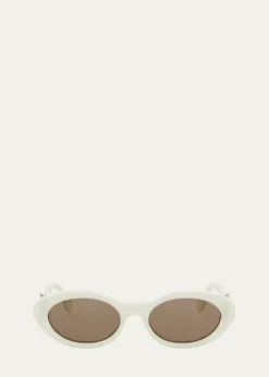 FendiFF Diamonds Acetate Oval Sunglasses