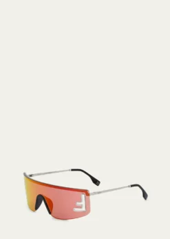 FendiMen's Fendi Sport 141mm Shield Sunglasses