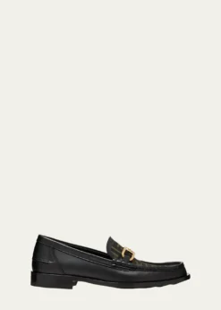 FendiMen's FF O'Lock Leather Loafers