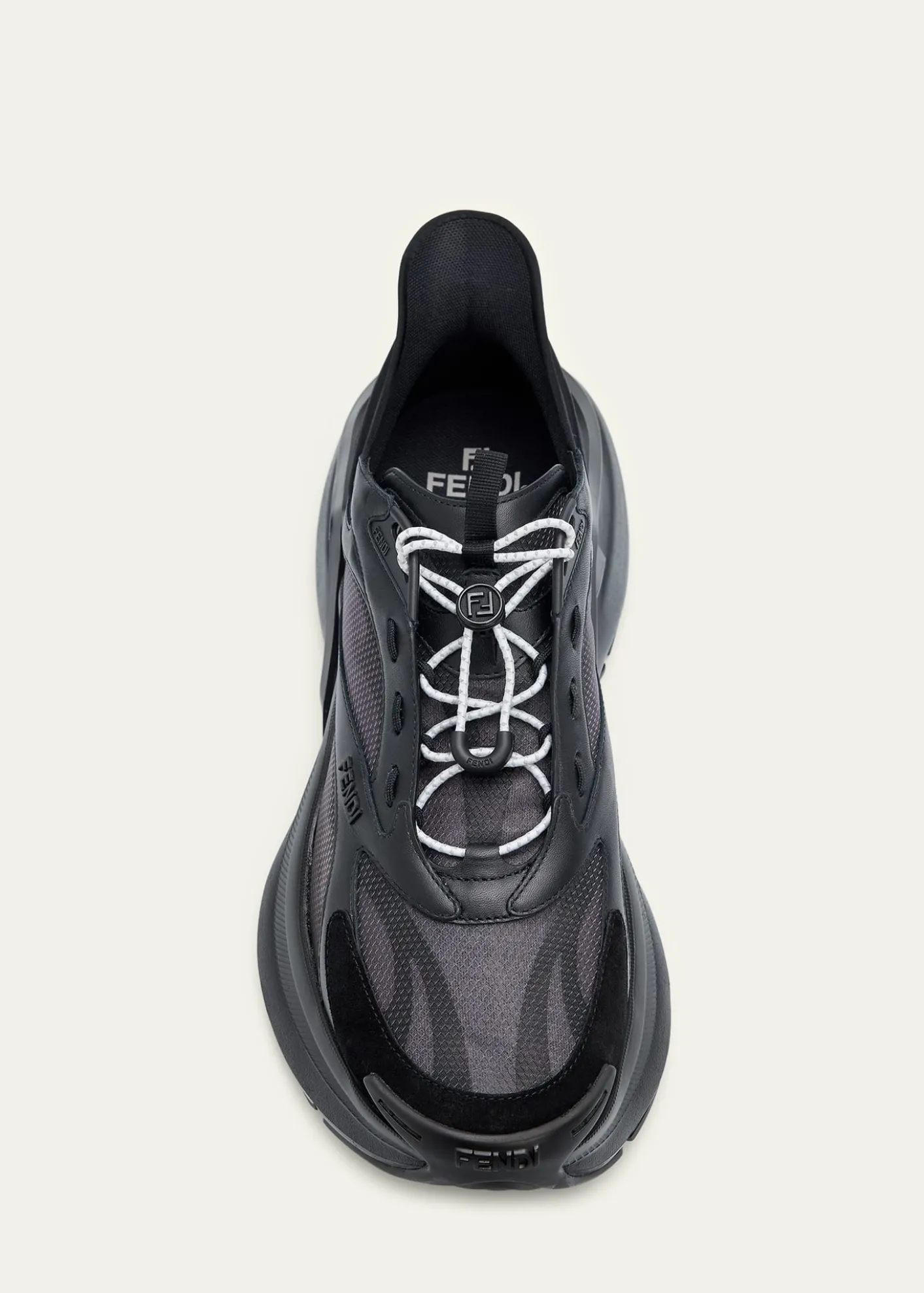 FendiMen's F-Light Leather & Mesh Running Sneakers