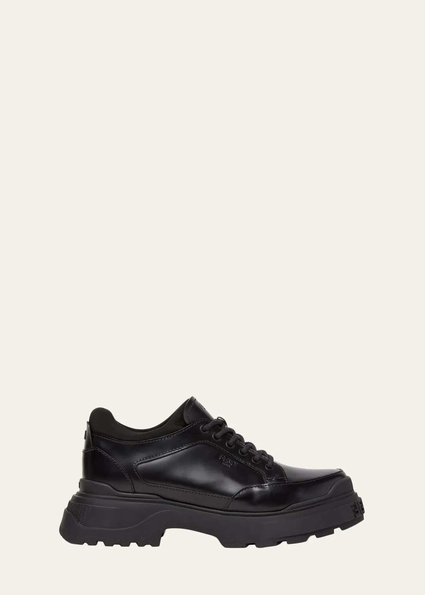 FendiMen's Force Light Leather Chunky Sneakers