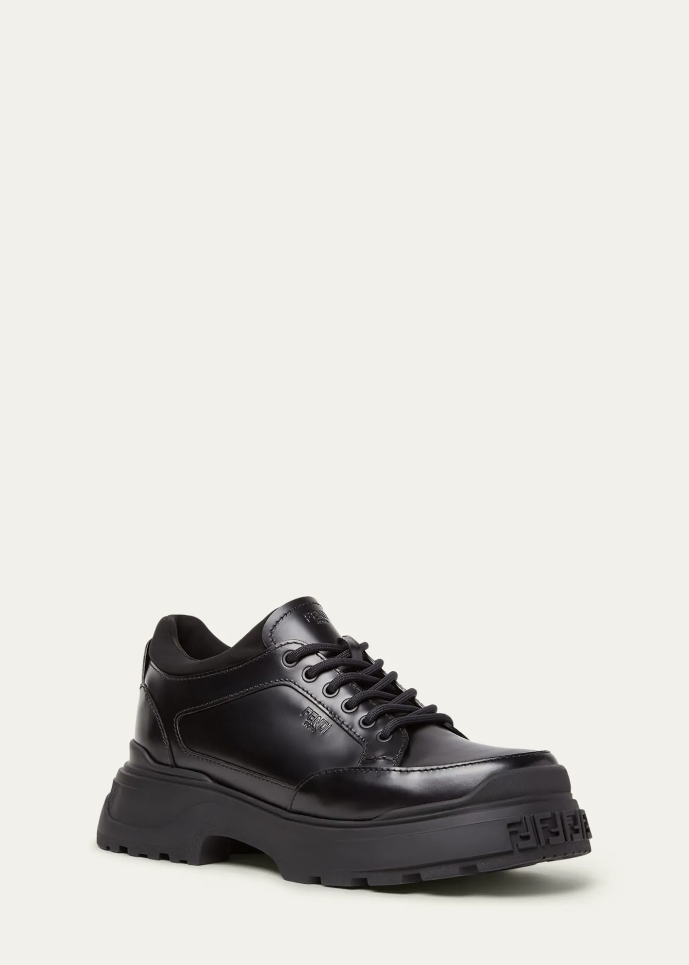 FendiMen's Force Light Leather Chunky Sneakers