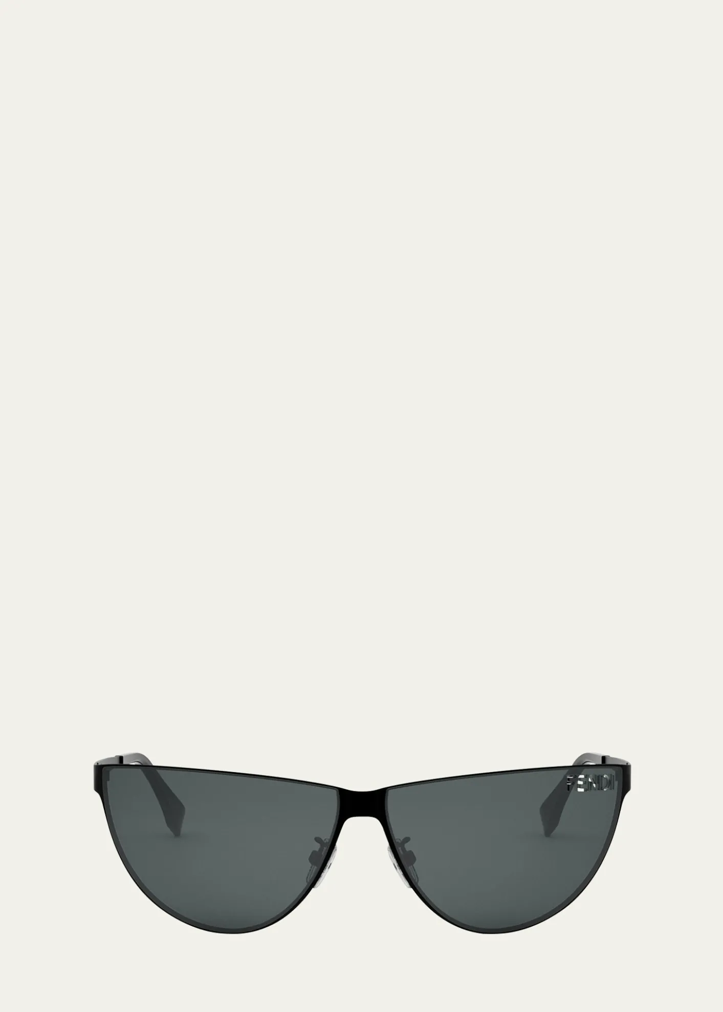 FendiMen's Logo Cutout Metal Cat-Eye Sunglasses