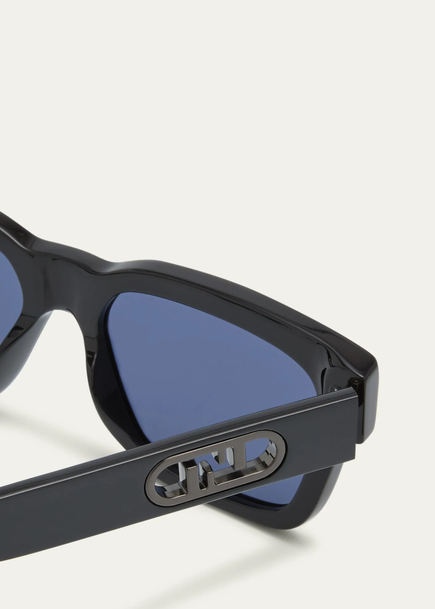 FendiMen's O'Lock Acetate Rectangle Sunglasses