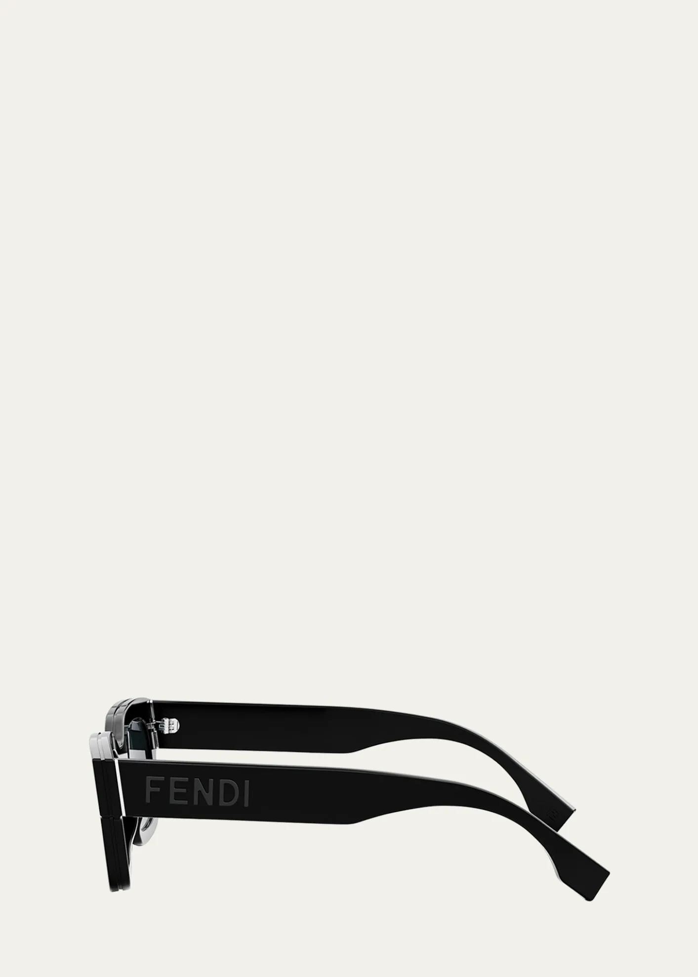 FendiMen's Signature Oval Logo Sunglasses