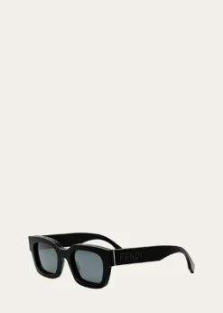 FendiMen's Signature Oval Logo Sunglasses