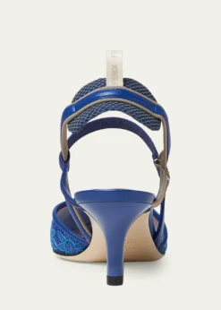 Fendi55mm Colibri Floral Lace Slingback Pumps