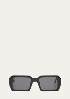 FendiO'lock Acetate Rectangle Sunglasses