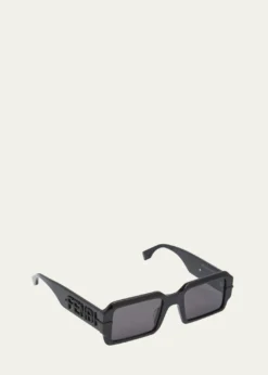FendiO'lock Acetate Rectangle Sunglasses