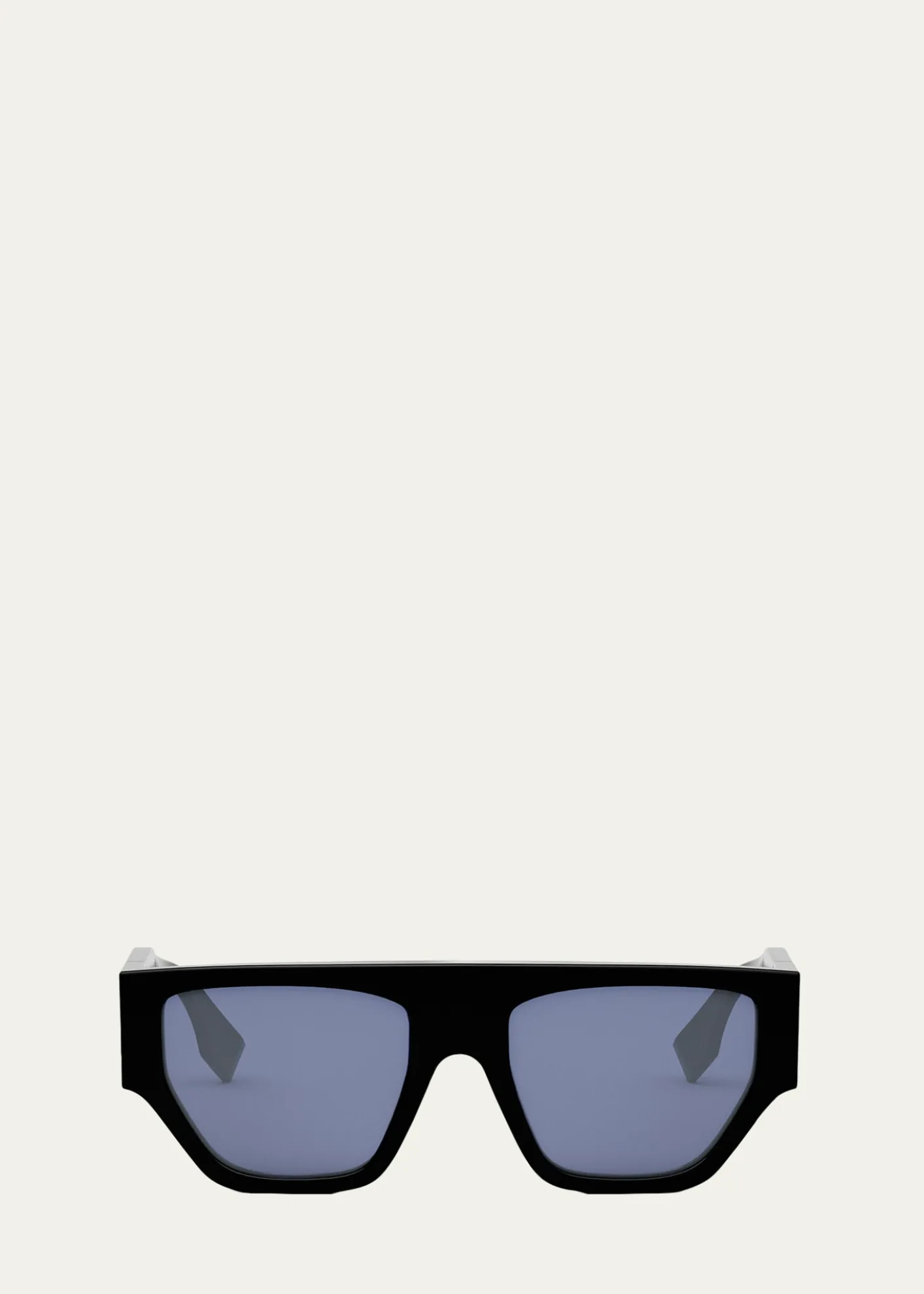 FendiO'Lock Flat-Top Nylon Cat-Eye Sunglasses