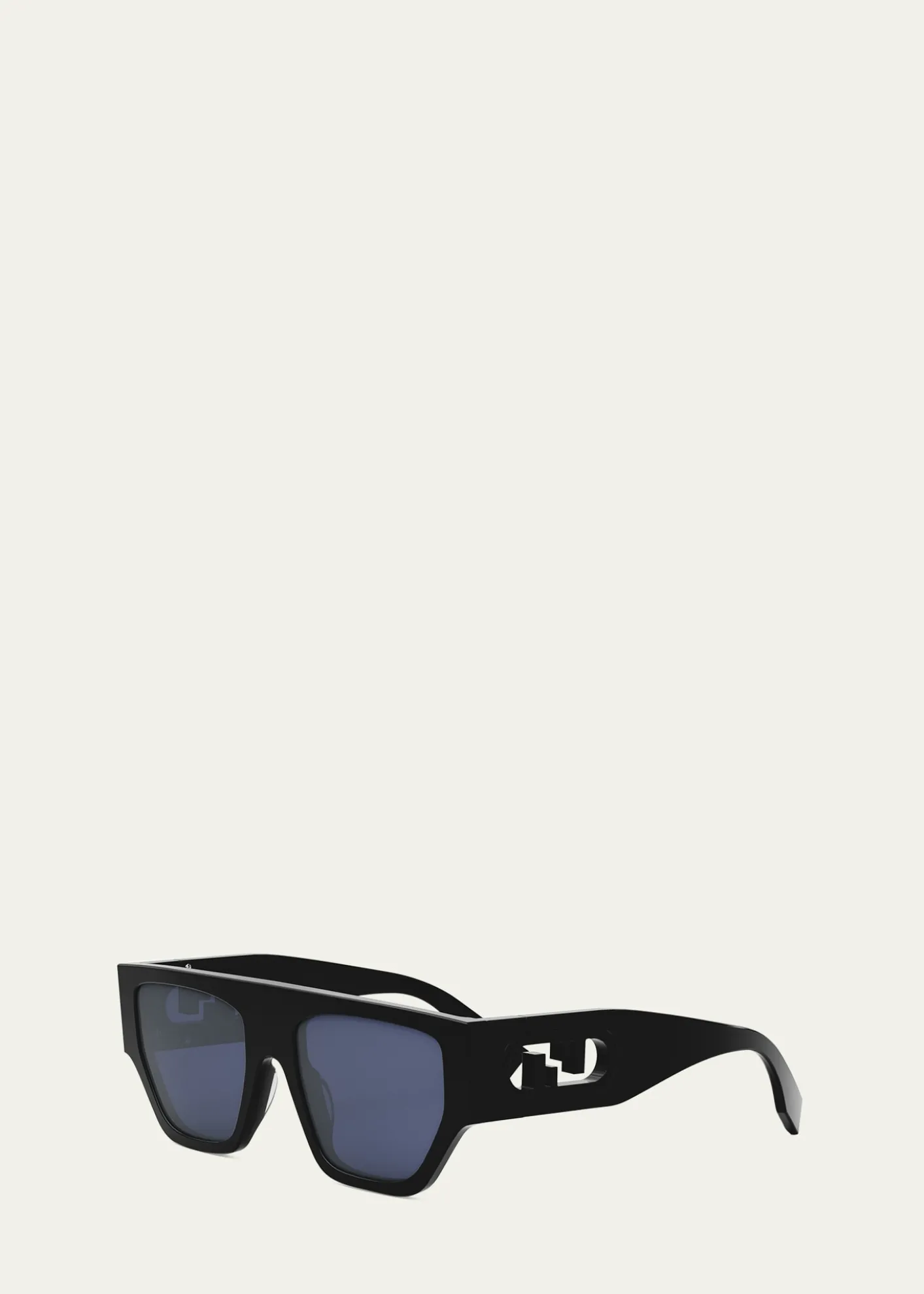 FendiO'Lock Flat-Top Nylon Cat-Eye Sunglasses