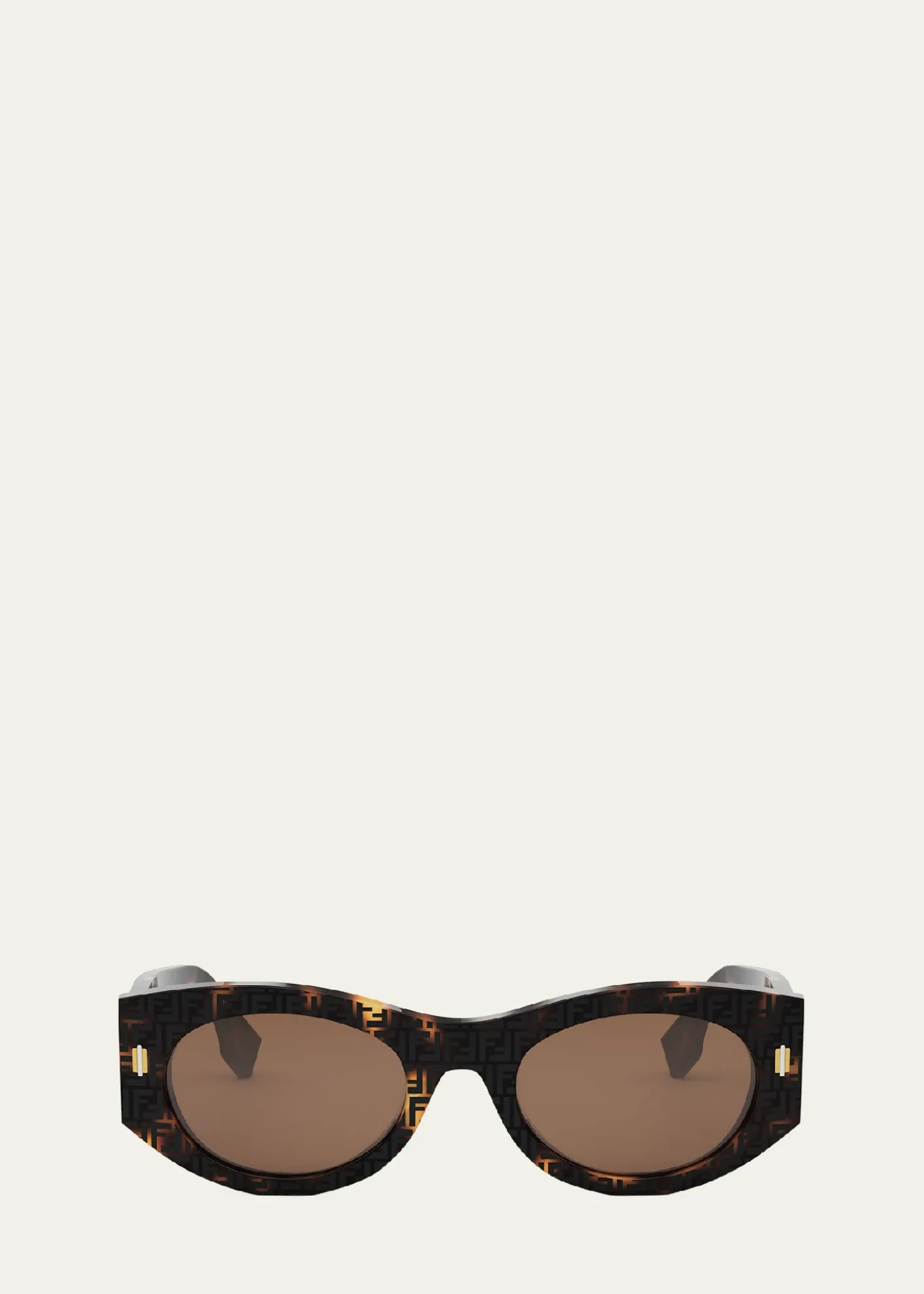 FendiRoma Oval Acetate Sunglasses