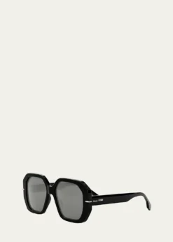 FendiSelleria Square Acetate Sunglasses
