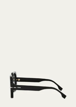 FendiSelleria Square Acetate Sunglasses