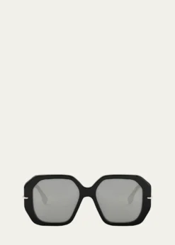 FendiSelleria Square Acetate Sunglasses