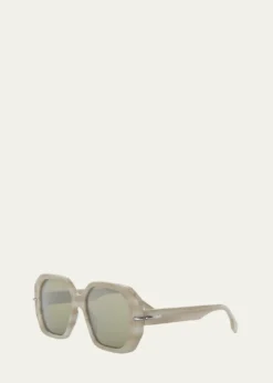 FendiSelleria Square Acetate Sunglasses