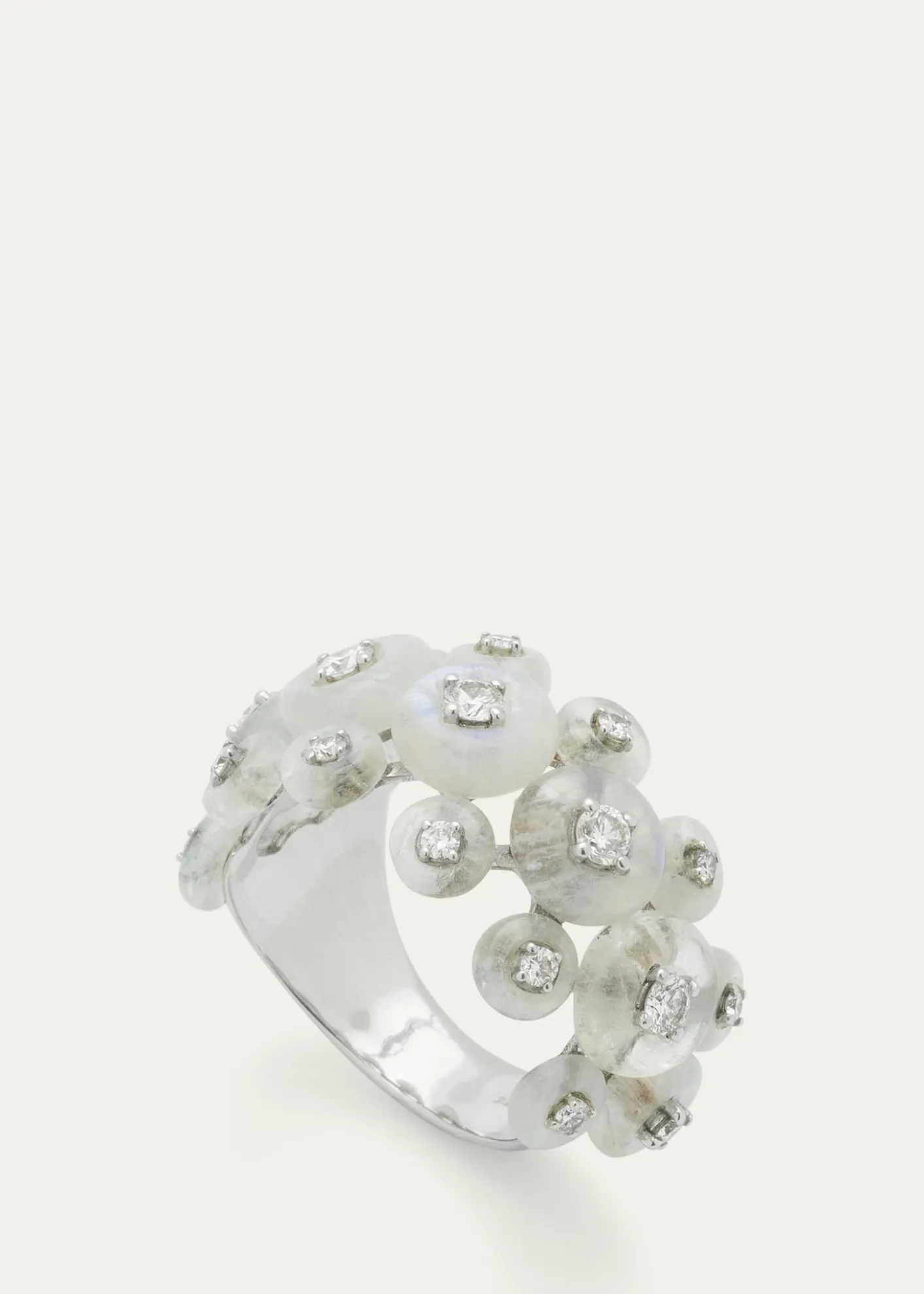 Fernando JorgeDiamond Surrounding Triple Ring in 18k White Gold