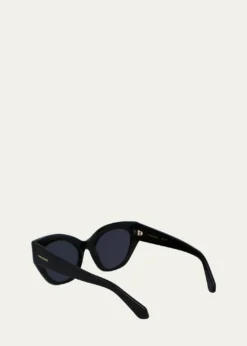 FerragamoClassic Logo Acetate Cat-Eye Sunglasses