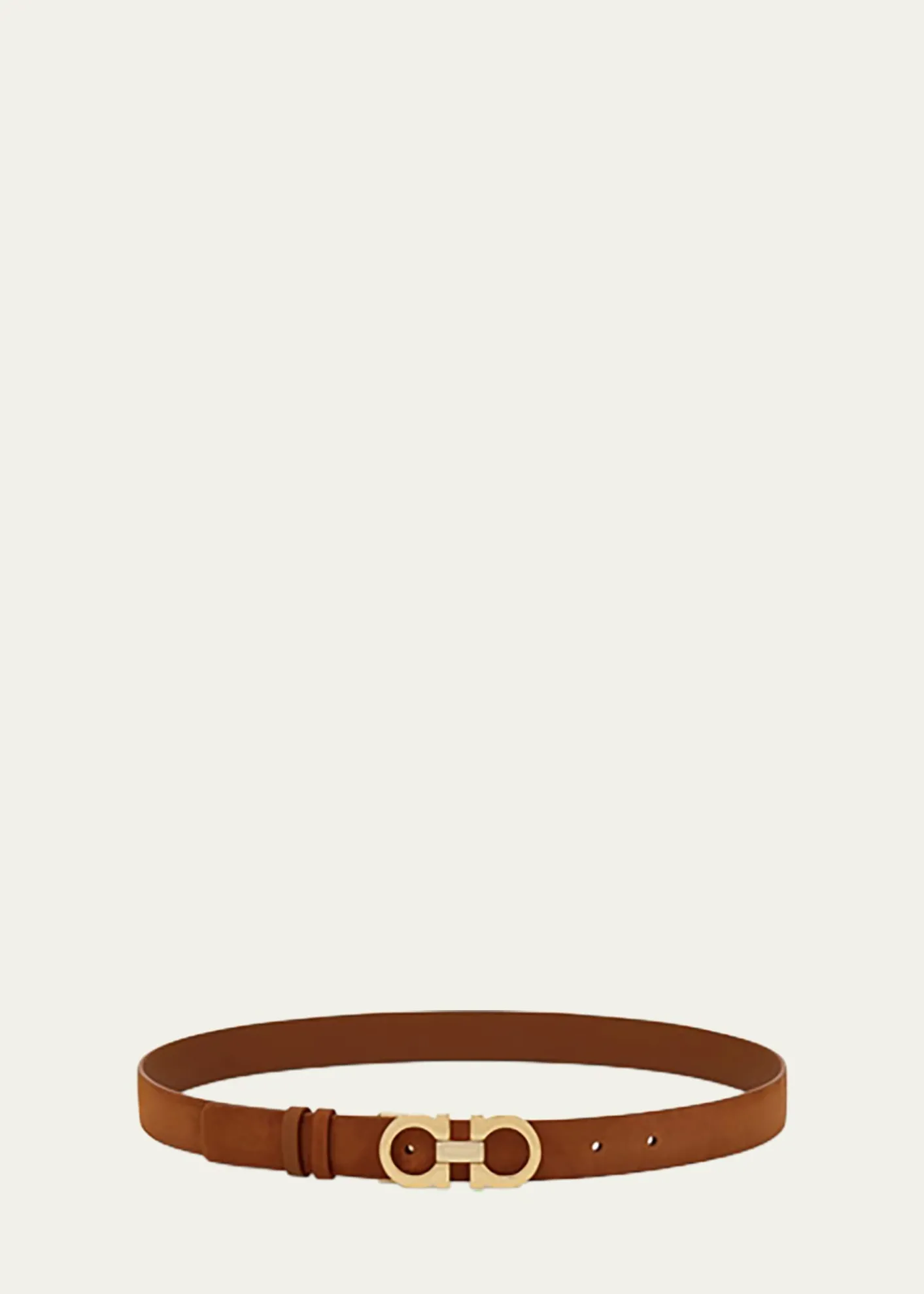 FerragamoDonna Suede Double Gancini Belt