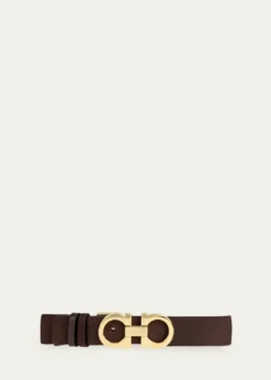 FerragamoDonna Suede Double Gancini Belt