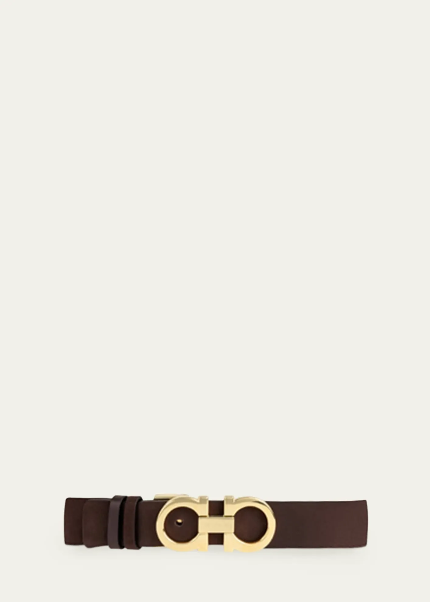 FerragamoDonna Suede Double Gancini Belt