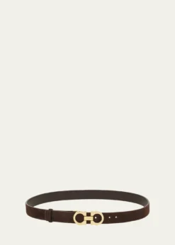 FerragamoDonna Suede Double Gancini Belt