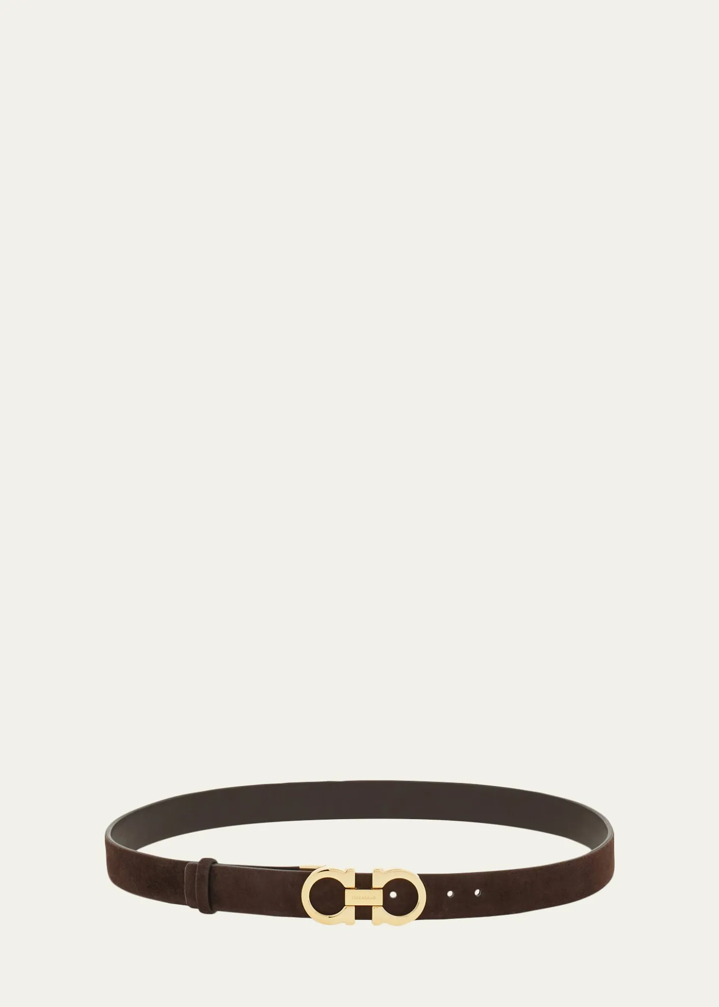 FerragamoDonna Suede Double Gancini Belt