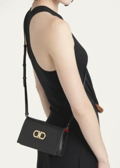 FerragamoDouble Gancio Shoulder Bag