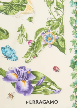 FerragamoEden Shoes-Print Silk Scarf