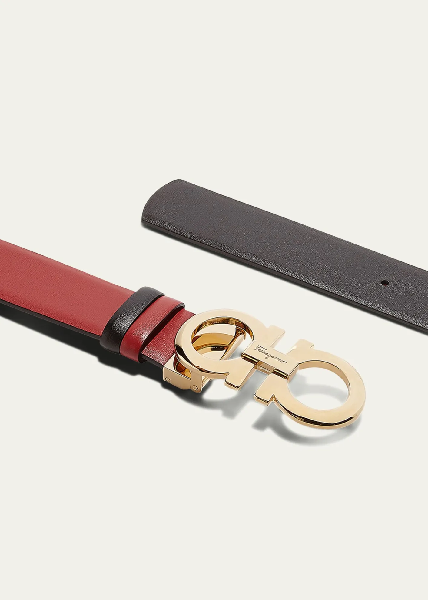 FerragamoGancini-Buckle Reversible Leather Belt