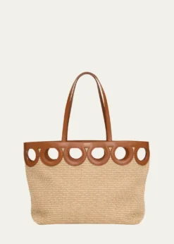FerragamoGancini Frame Raffia Tote Bag